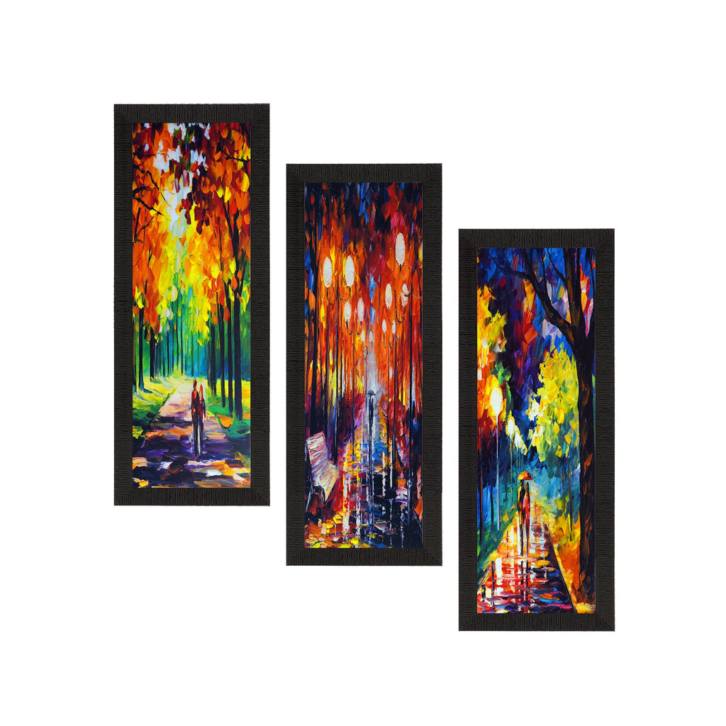 Set Of 3 Beautiful Loving Couple Satin Matt Texture UV Art Painting Kafalo