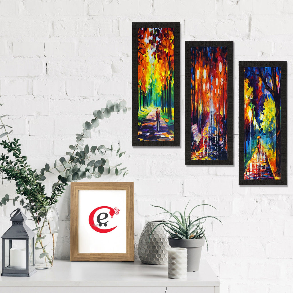 Set Of 3 Beautiful Loving Couple Satin Matt Texture UV Art Painting Kafalo