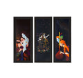 Set Of 3 Radha Krishna Satin Matt Texture UV Art Painting Kafalo