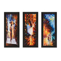 Set Of 3 Couple Love Moments Satin Matt Texture UV Art Painting Kafalo