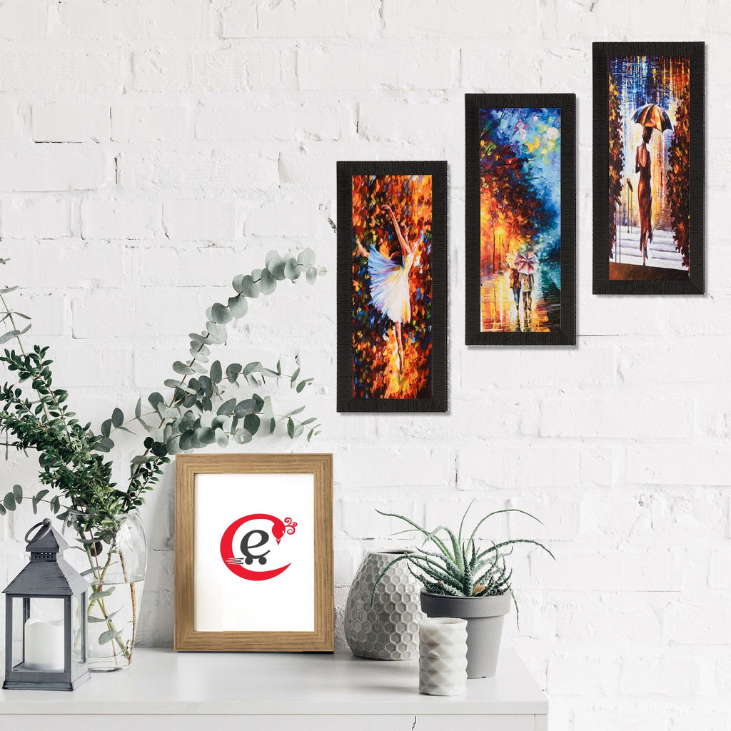Set Of 3 Couple Love Moments Satin Matt Texture UV Art Painting Kafalo