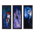 Set Of 3 Radha Krishna & Dancing Angels Satin Matt Texture UV Art Painting Kafalo