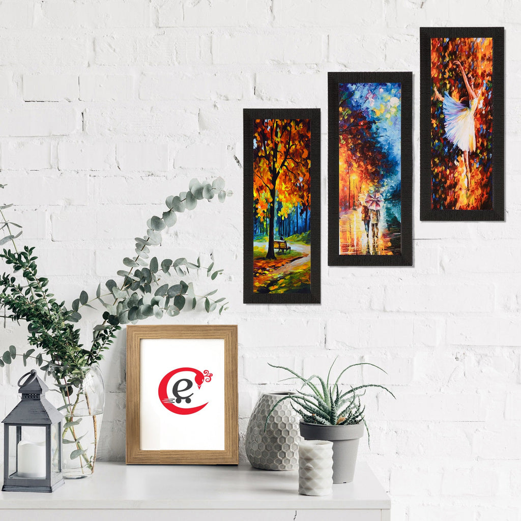 Set Of 3 Couple Love Moments Satin Matt Texture UV Art Painting Kafalo