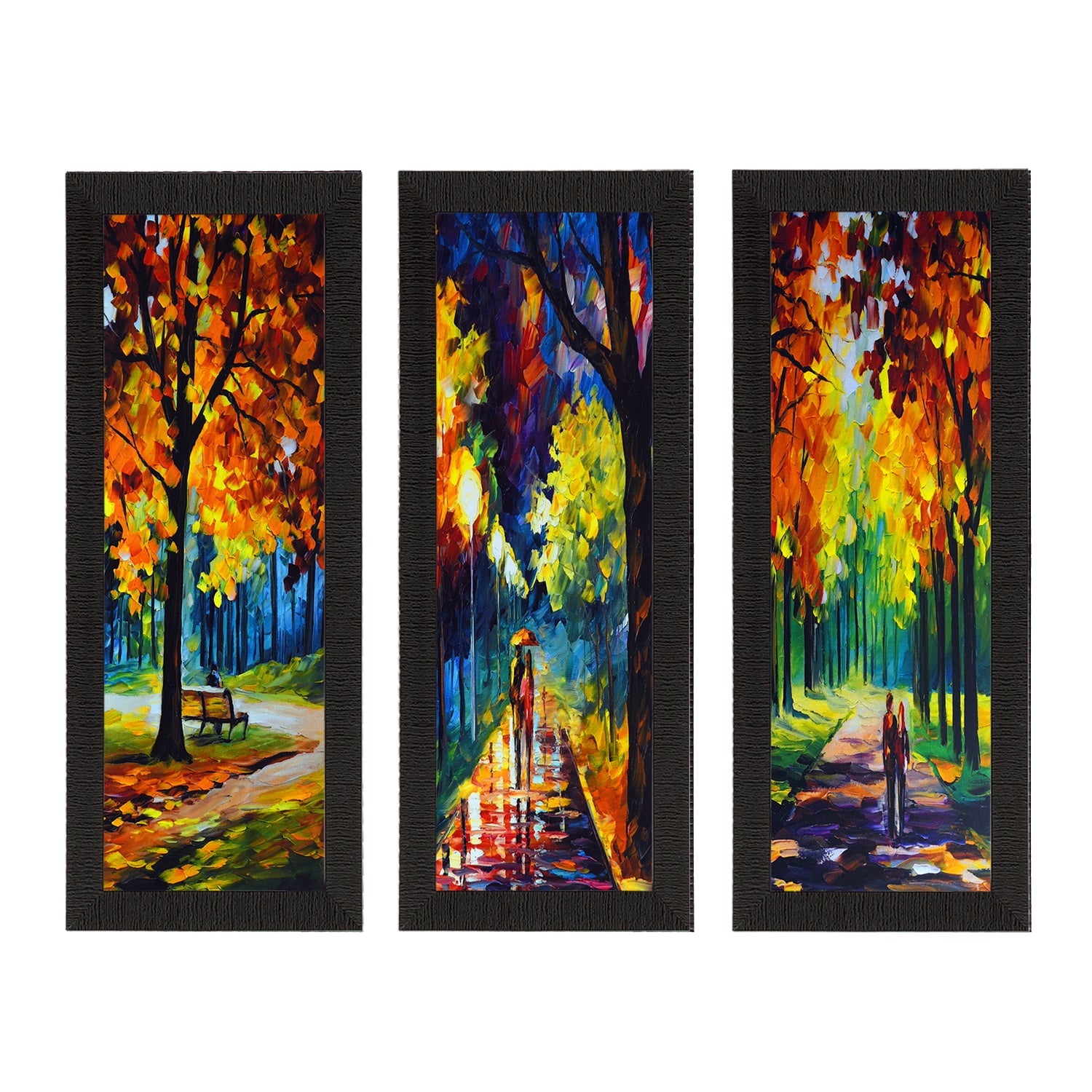Set Of 3 Couple Love Moments Satin Matt Texture UV Art Painting Kafalo