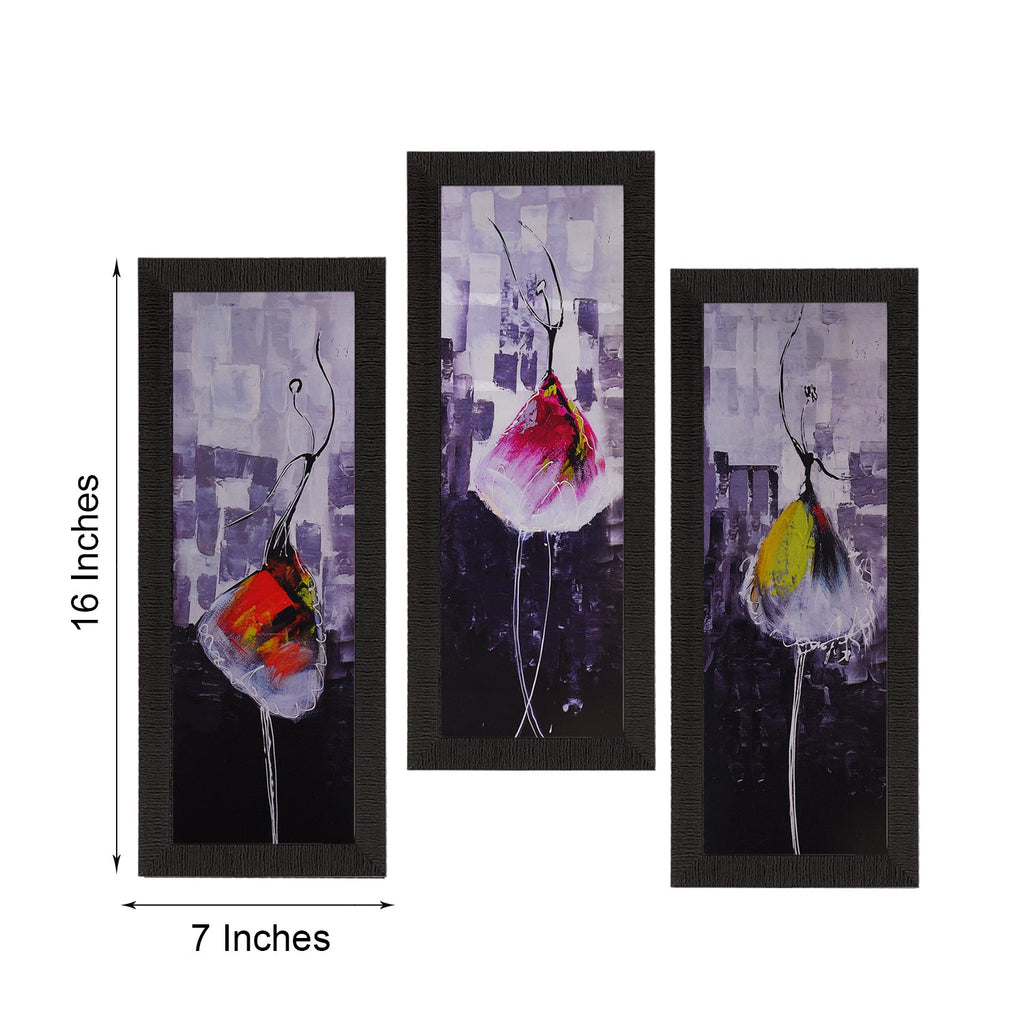 Set Of 3 Beautiful Angels Satin Matt Texture UV Art Painting Kafalo
