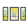 Set of 3 Flying Birds Satin Matt Texture UV Art Painting Kafalo