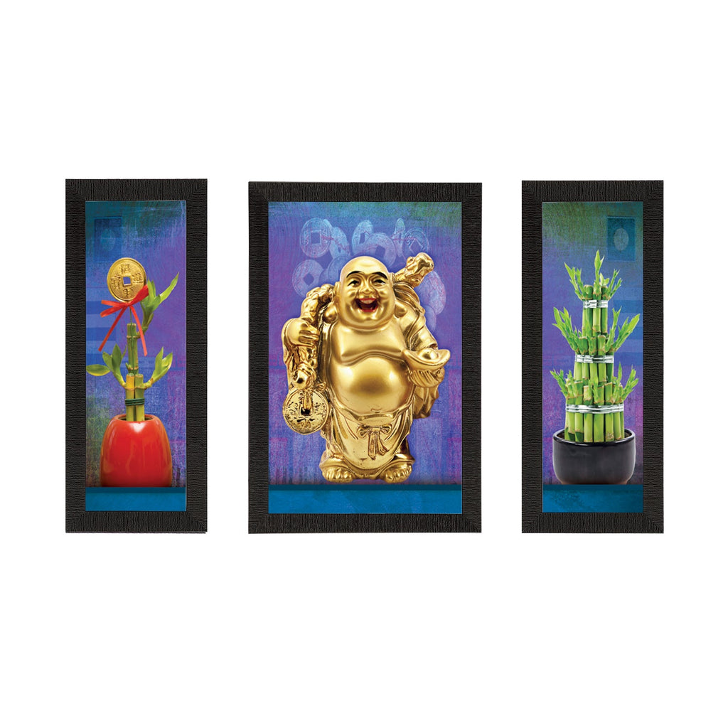 Set of 3 Lord Buddha Satin Matt Texture UV Art Painting Kafalo