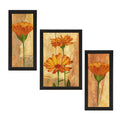 Set of 3 Botanical and Floral Satin Matt Textured UV Art Painting Kafalo