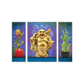 6MM MDF Set of 3 Feng Shui Laughing Buddha Satin Matt Texture UV Art Painting Kafalo