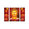 6MM MDF Set of 3 Lord Buddha Satin Matt Texture UV Art Painting Kafalo