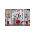 6MM MDF Set of 3 Botanical Floral Satin Matt Texture UV Art Painting Kafalo