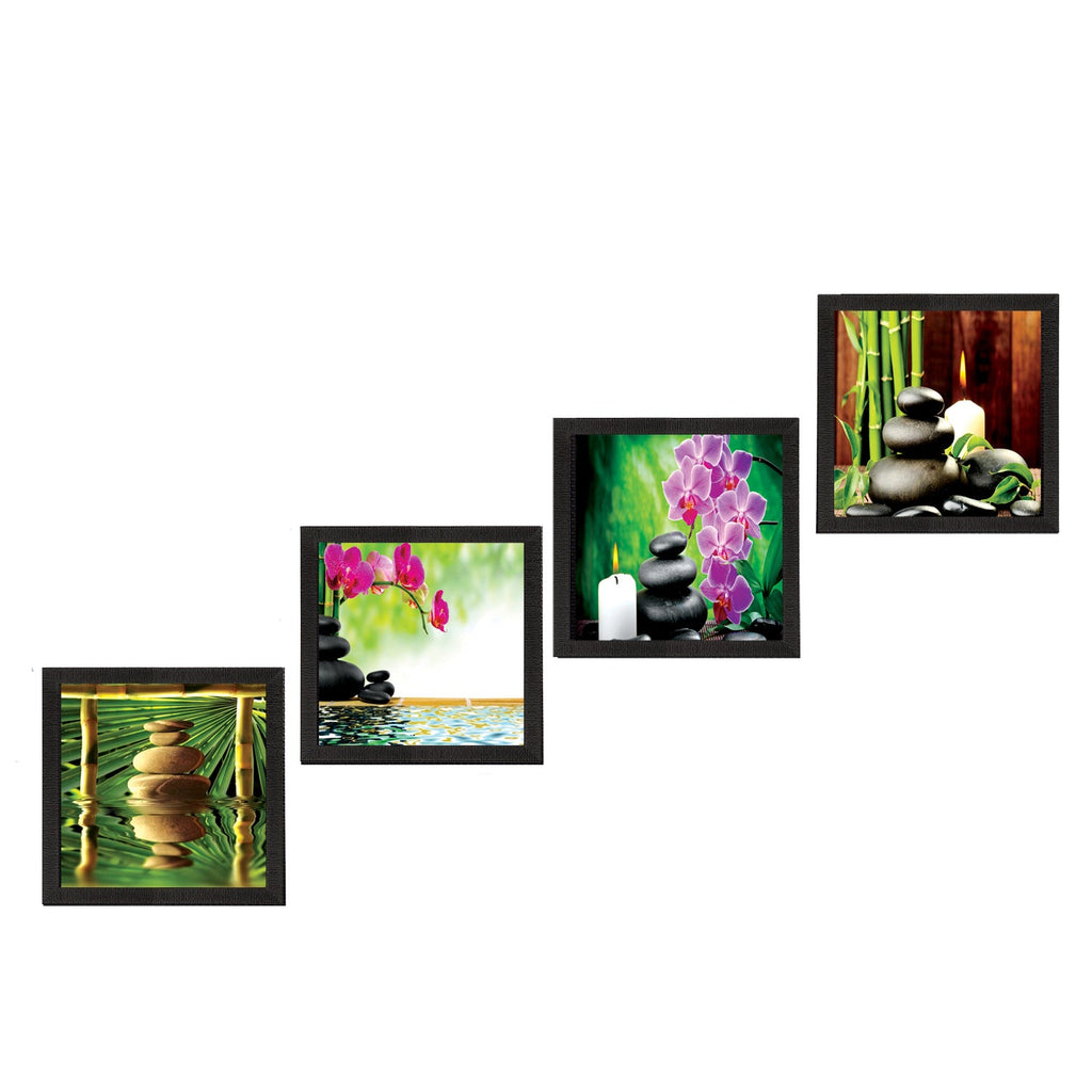 Set Of 4 Nature Shots Satin Matt Texture UV Art Painting Kafalo