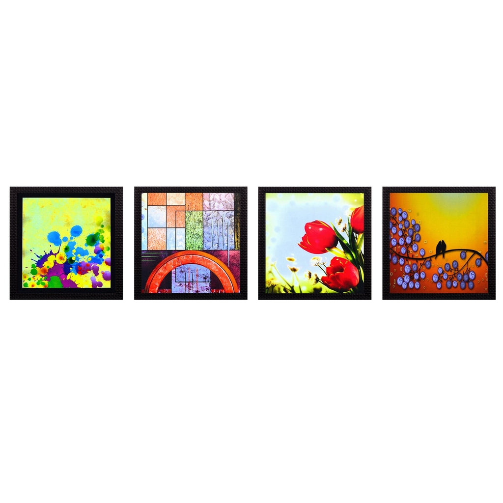 Set Of 4 Nature Shots Satin Matt Texture UV Art Painting Kafalo