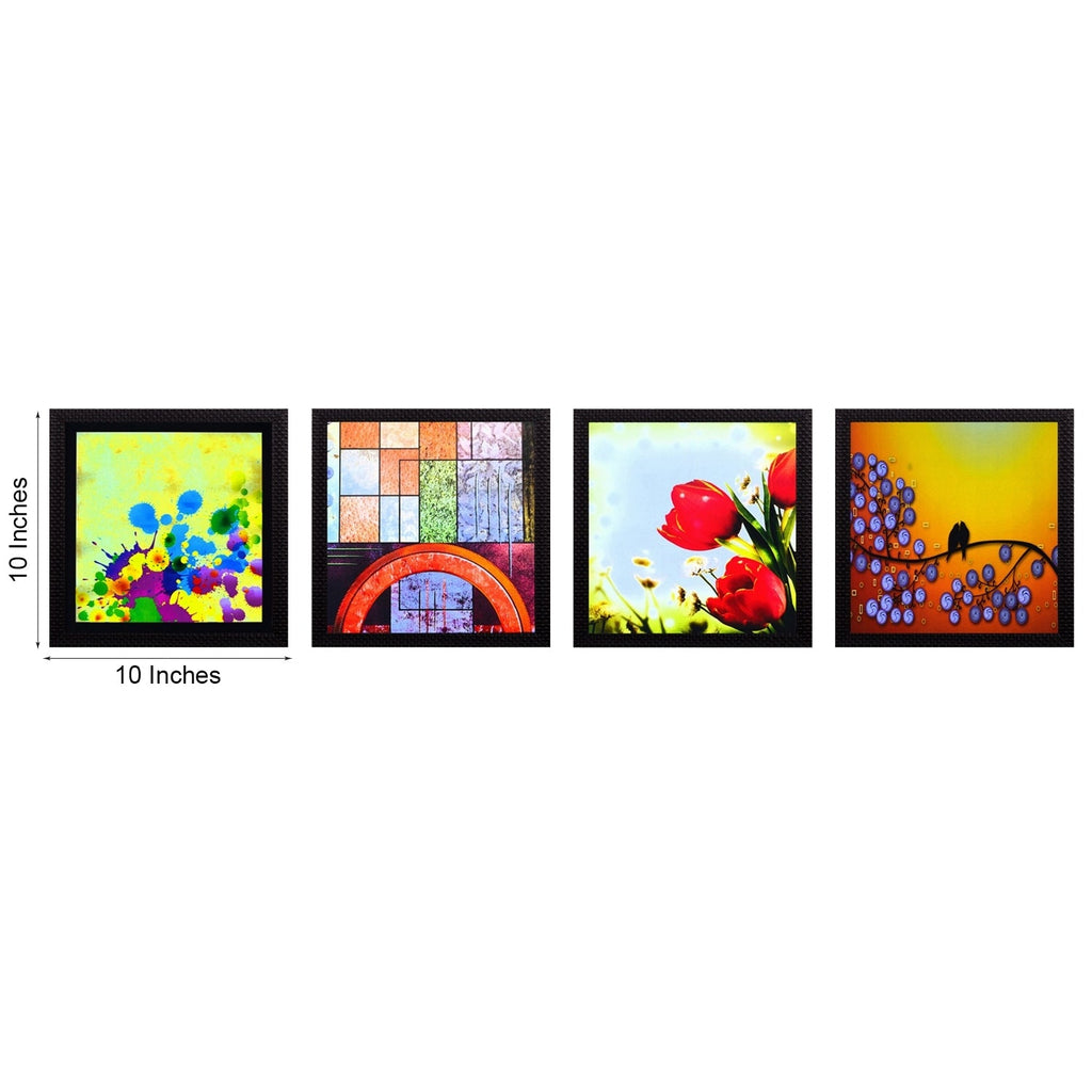 Set Of 4 Nature Shots Satin Matt Texture UV Art Painting Kafalo