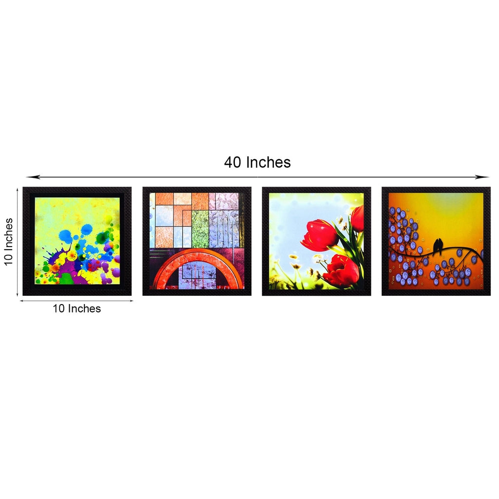 Set Of 4 Nature Shots Satin Matt Texture UV Art Painting Kafalo