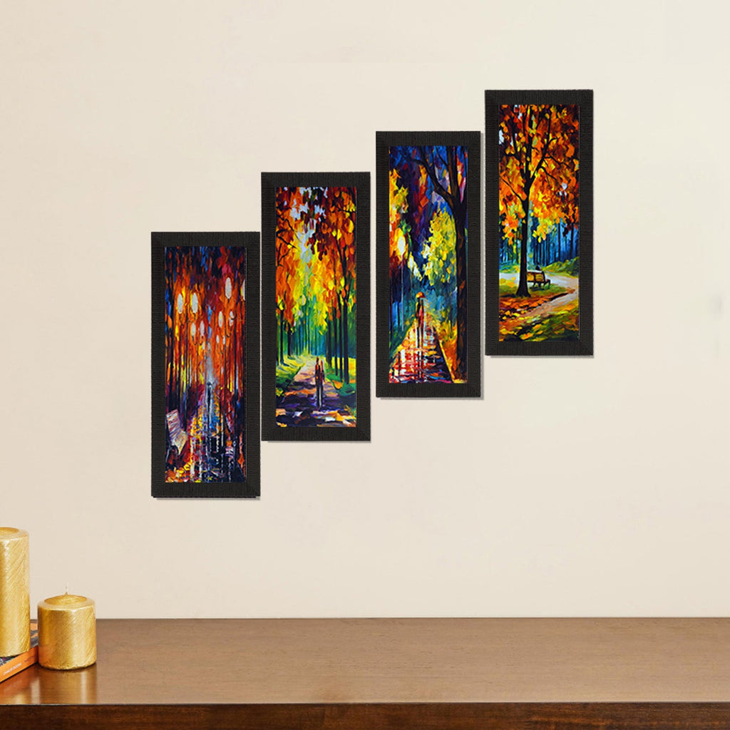 Set Of 4 Loving Couple Moments Satin Matt Texture UV Art Painting Kafalo