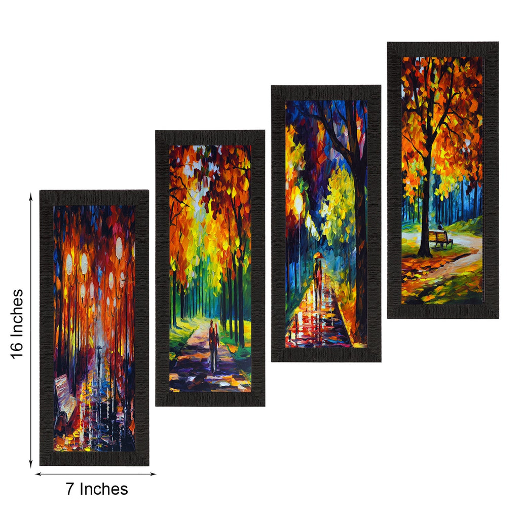Set Of 4 Loving Couple Moments Satin Matt Texture UV Art Painting Kafalo