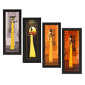 Set Of 4 Tribal Women Satin Matt Texture UV Art Painting Kafalo