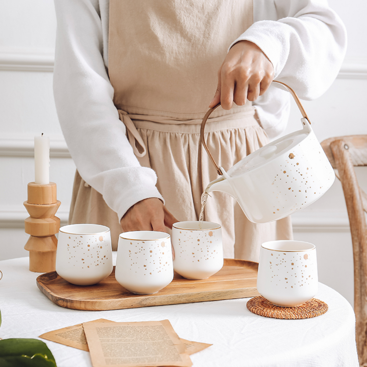 CARA White Tea set Nestasia