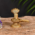 Brass Shivling/Shivlingam Idol (4.5 Inch) Vedansh Craft