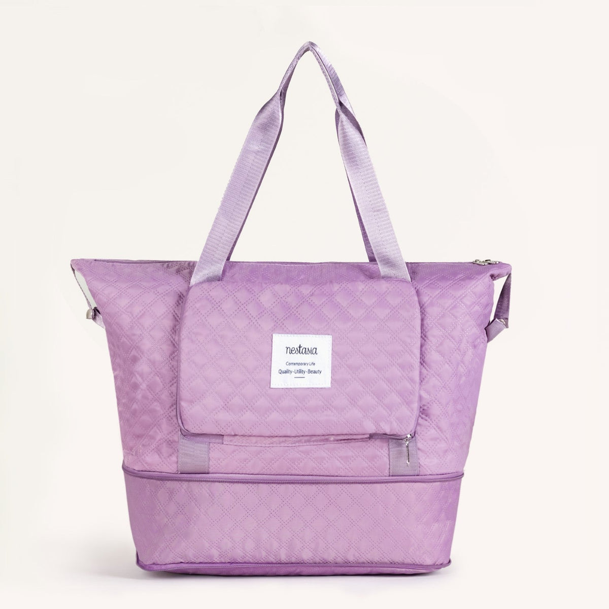 Montara Waterproof Over Night Bag Foldable Expandable Violet Nestasia