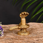Brass Shivling/Shivlingam Idol (4.5 Inch) Vedansh Craft