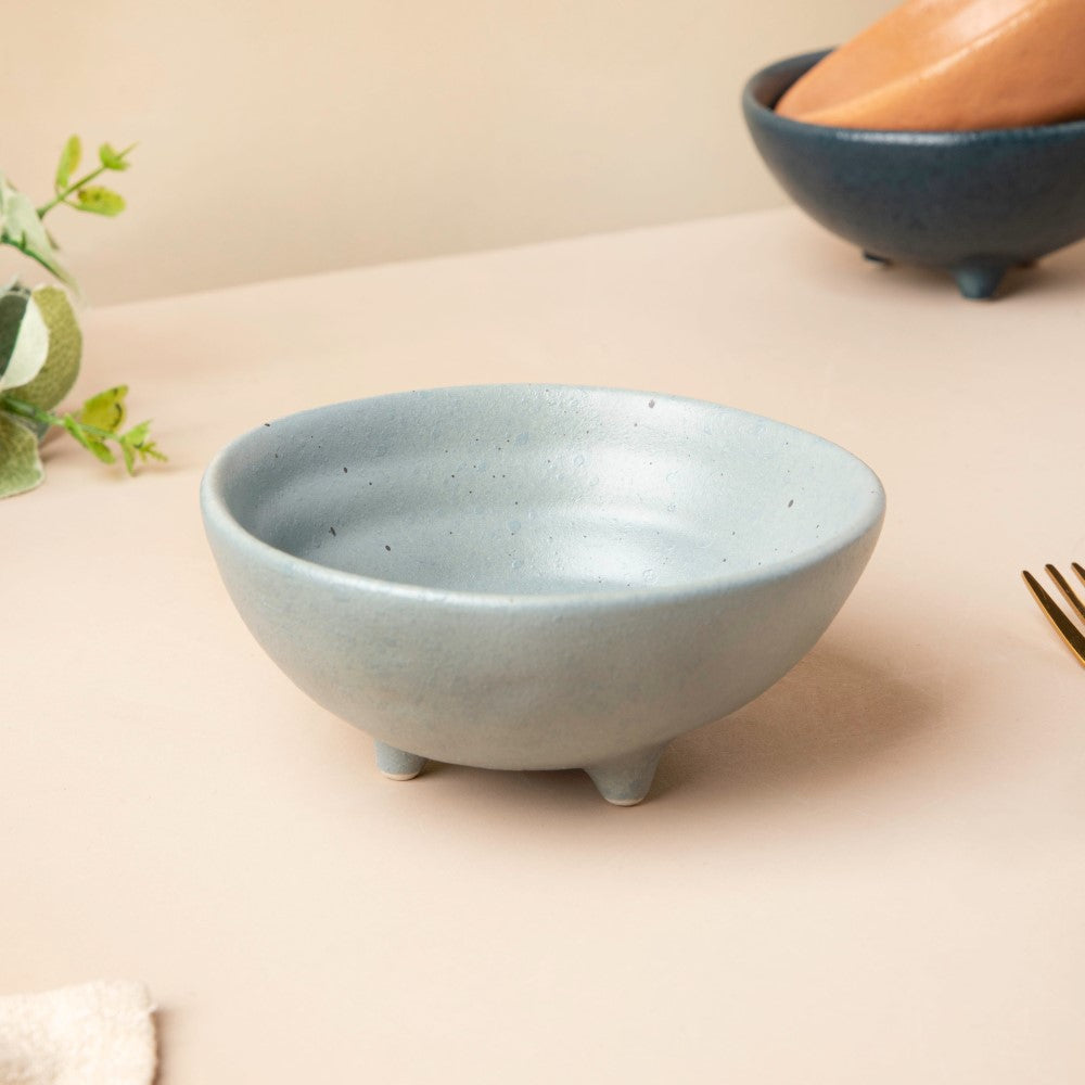 Steel Grey Dessert Bowl With Legs 100 ml Nestasia