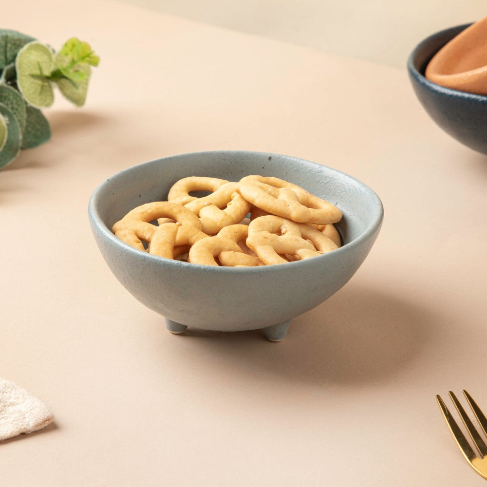 Steel Grey Dessert Bowl With Legs 100 ml Nestasia