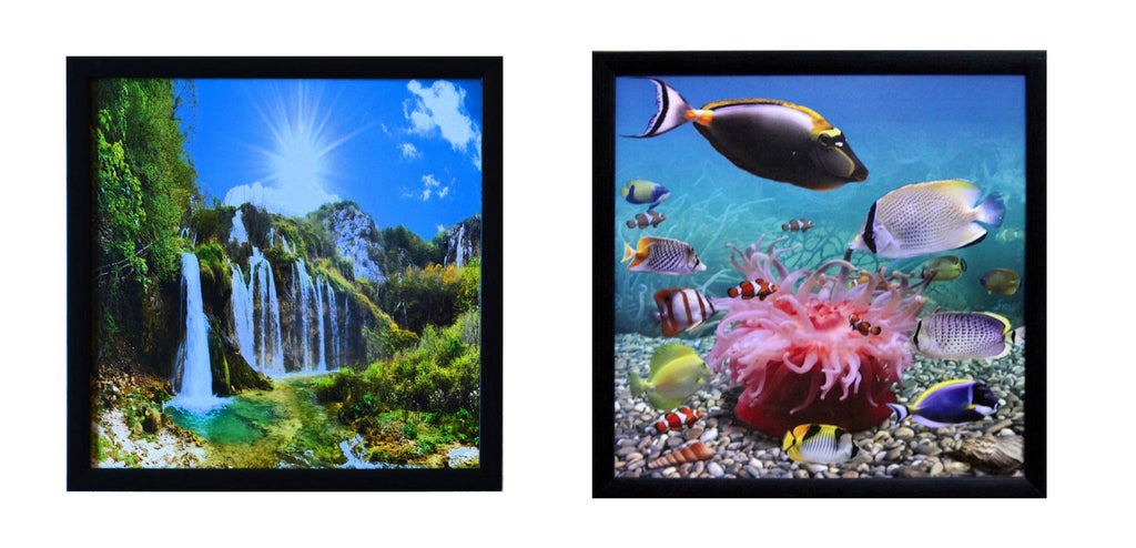 Set of Natural Scenery and Sea View Satin Matt Texture UV Art Painting Kafalo