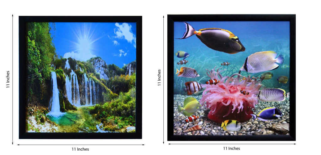 Set of Natural Scenery and Sea View Satin Matt Texture UV Art Painting Kafalo
