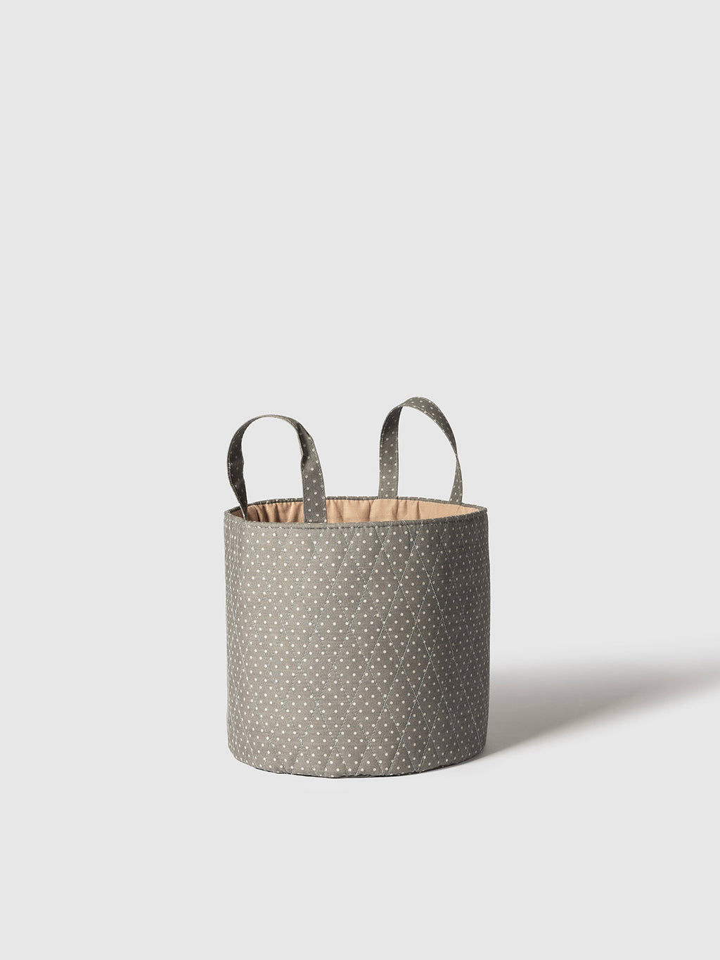Storm Gray Storage Basket Contrast Living
