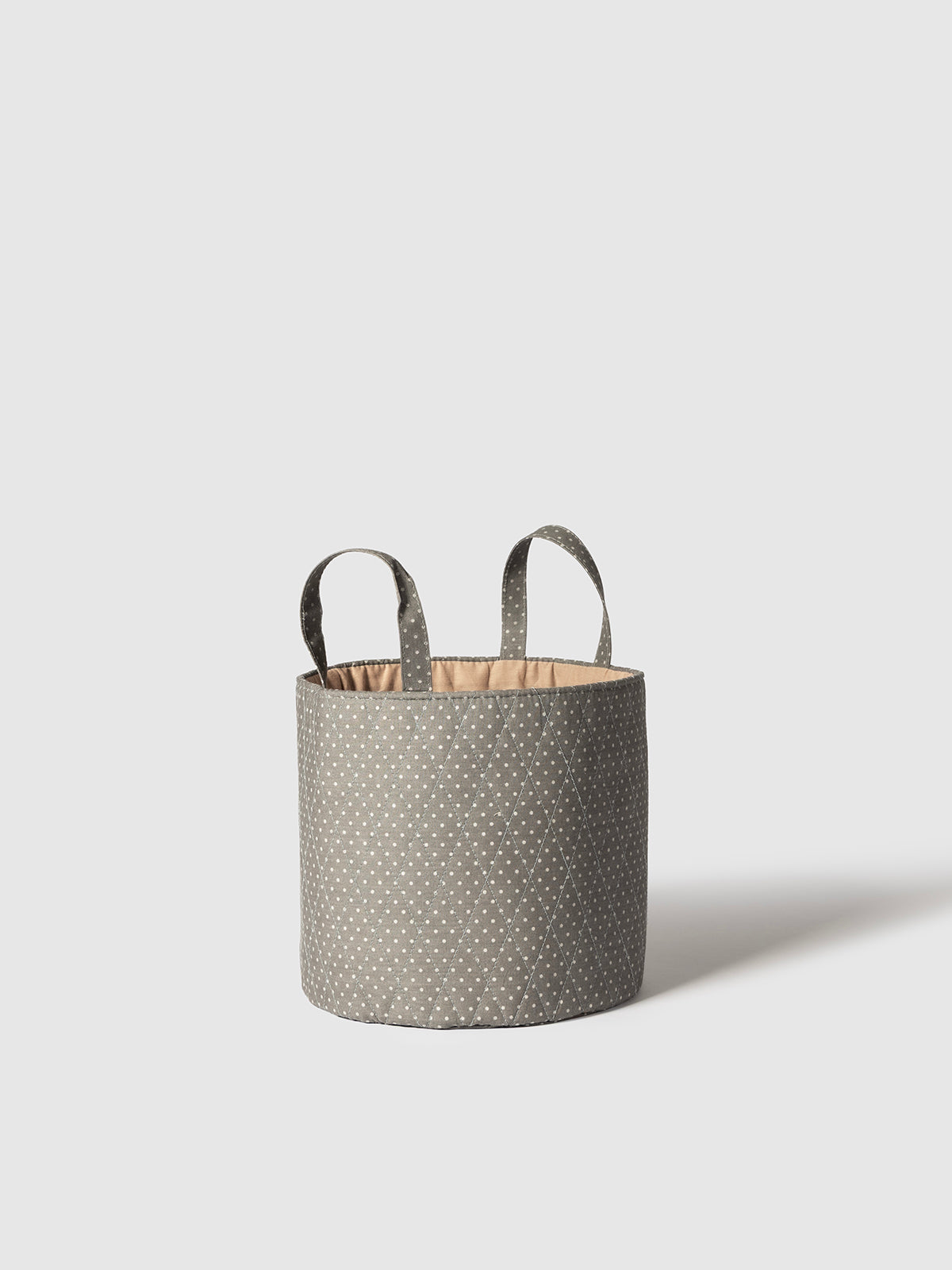 Storm Gray Storage Basket Contrast Living