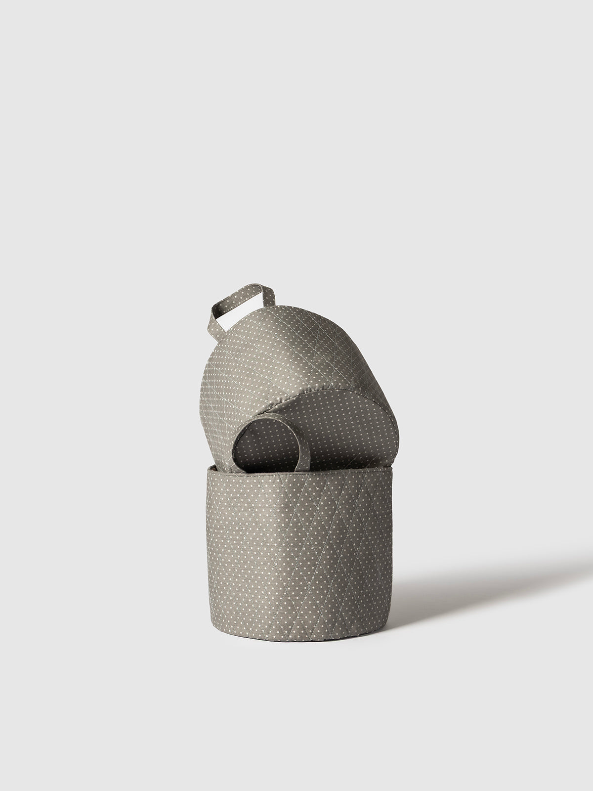 Storm Gray Storage Basket Contrast Living