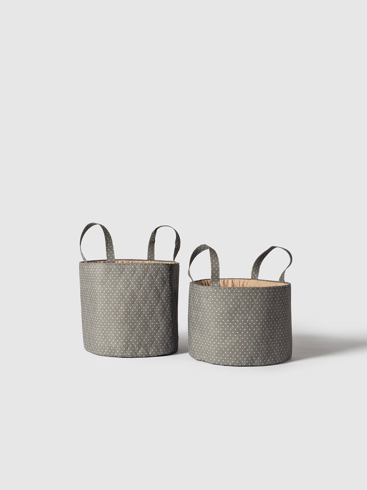 Storm Gray Storage Basket Contrast Living