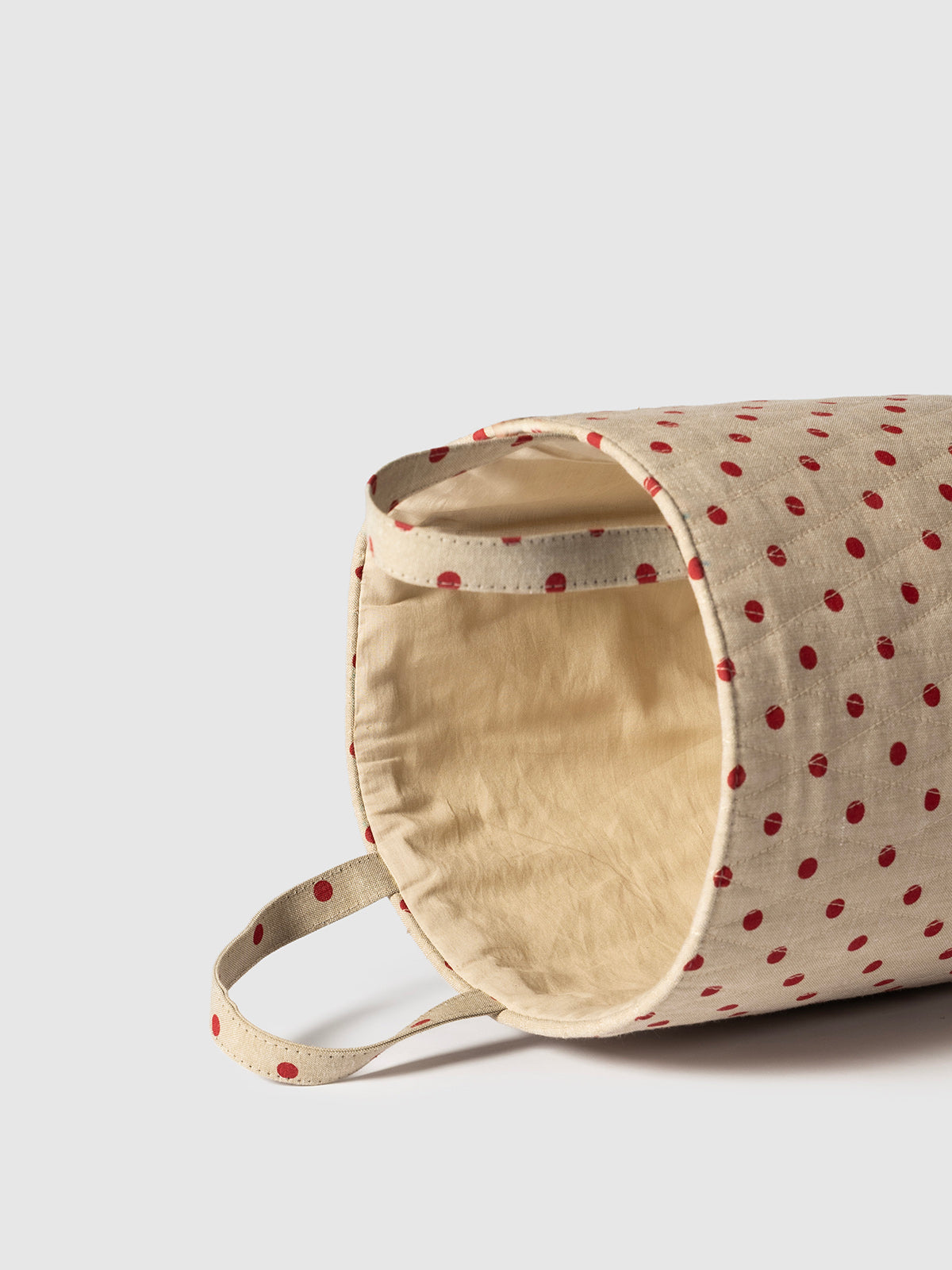 Ruby Dot Quilted Basket Contrast Living