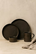 True Black Dinnerware Set Contrast Living