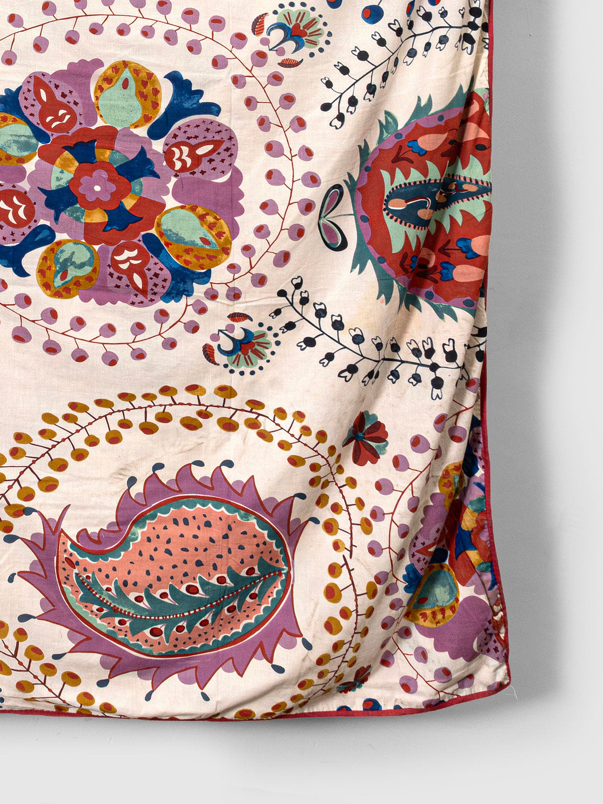 Tessora Hand Block Printed Dohar Contrast Living