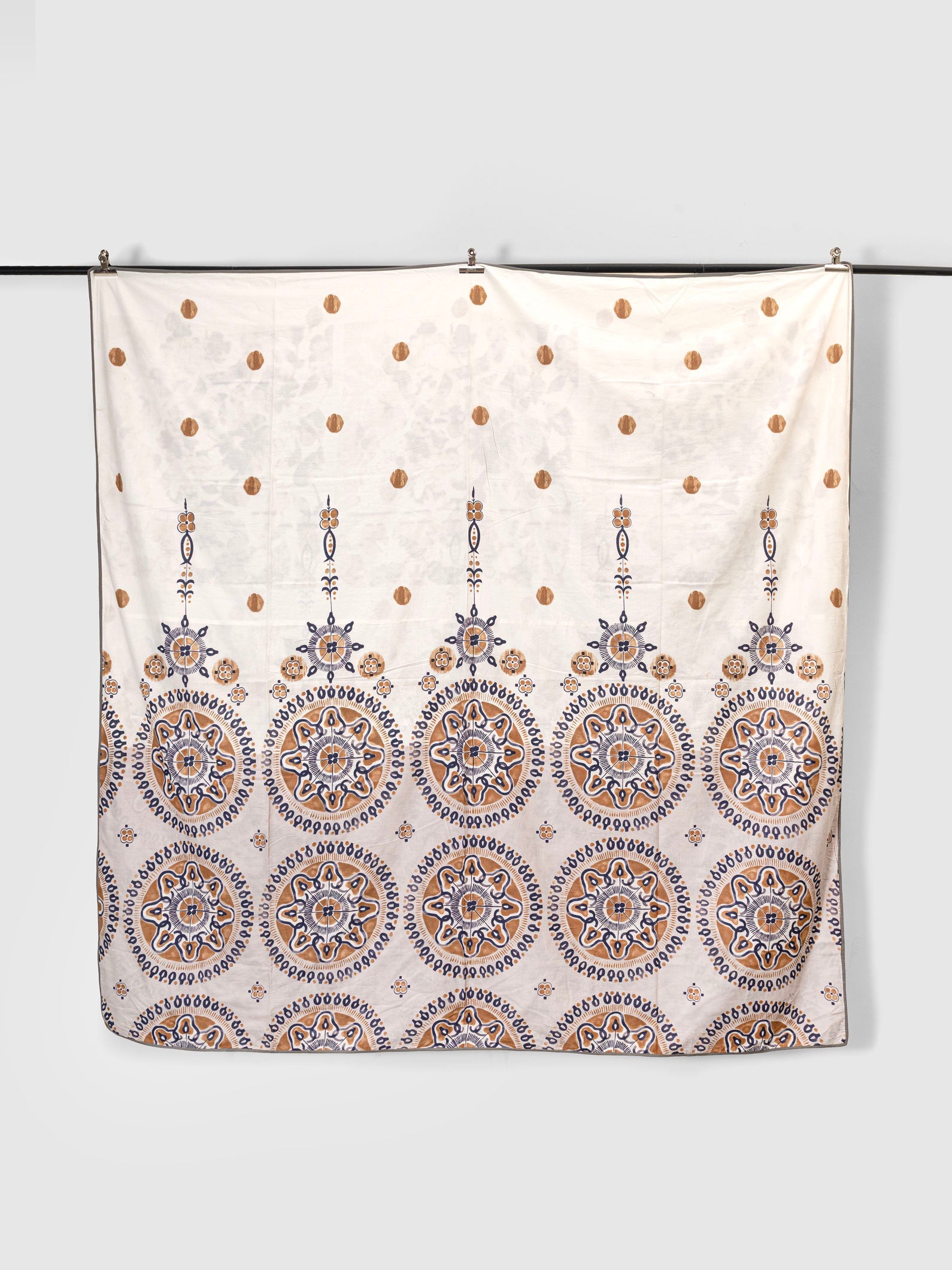Miroa Hand Block Printed Dohar Contrast Living