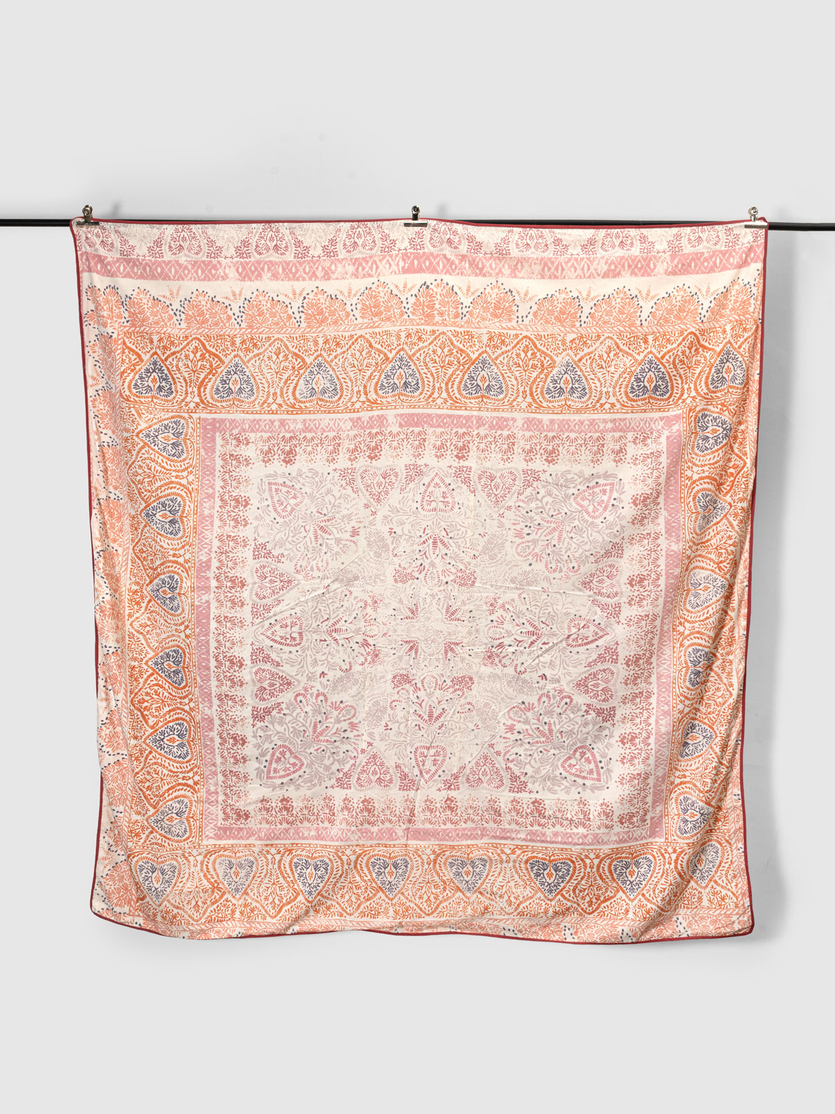 Mirene Hand Block Printed Dohar Contrast Living