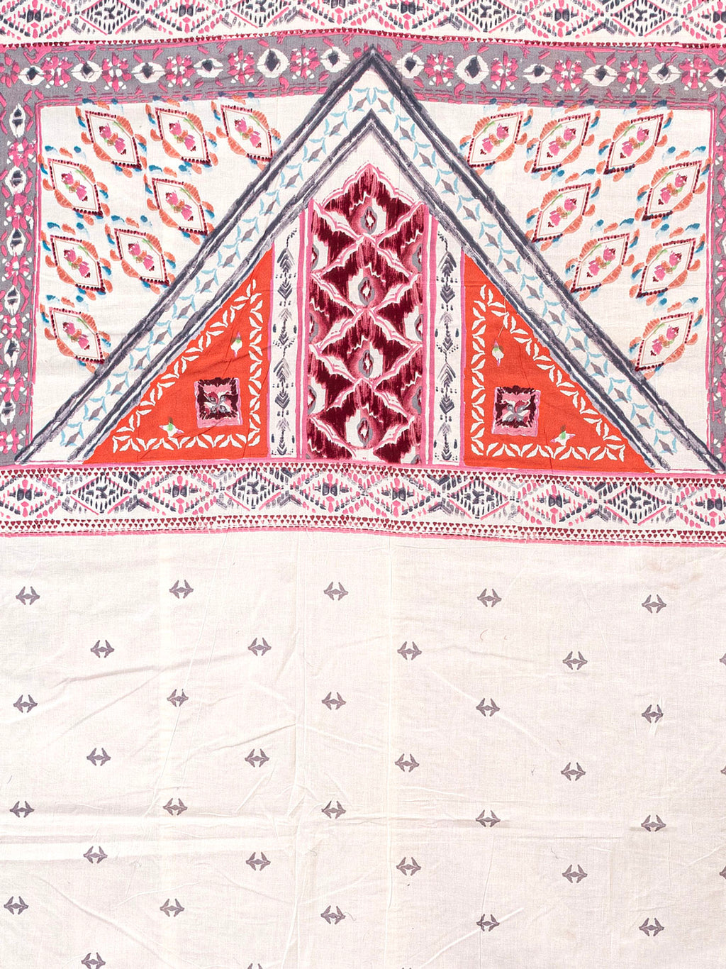 Mirunae Hand Block Printed Dohar Contrast Living
