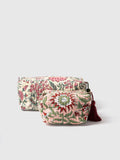 Souvenir Handmade Cotton Multipurpose Utility Pouches (Set of 2) Contrast Living