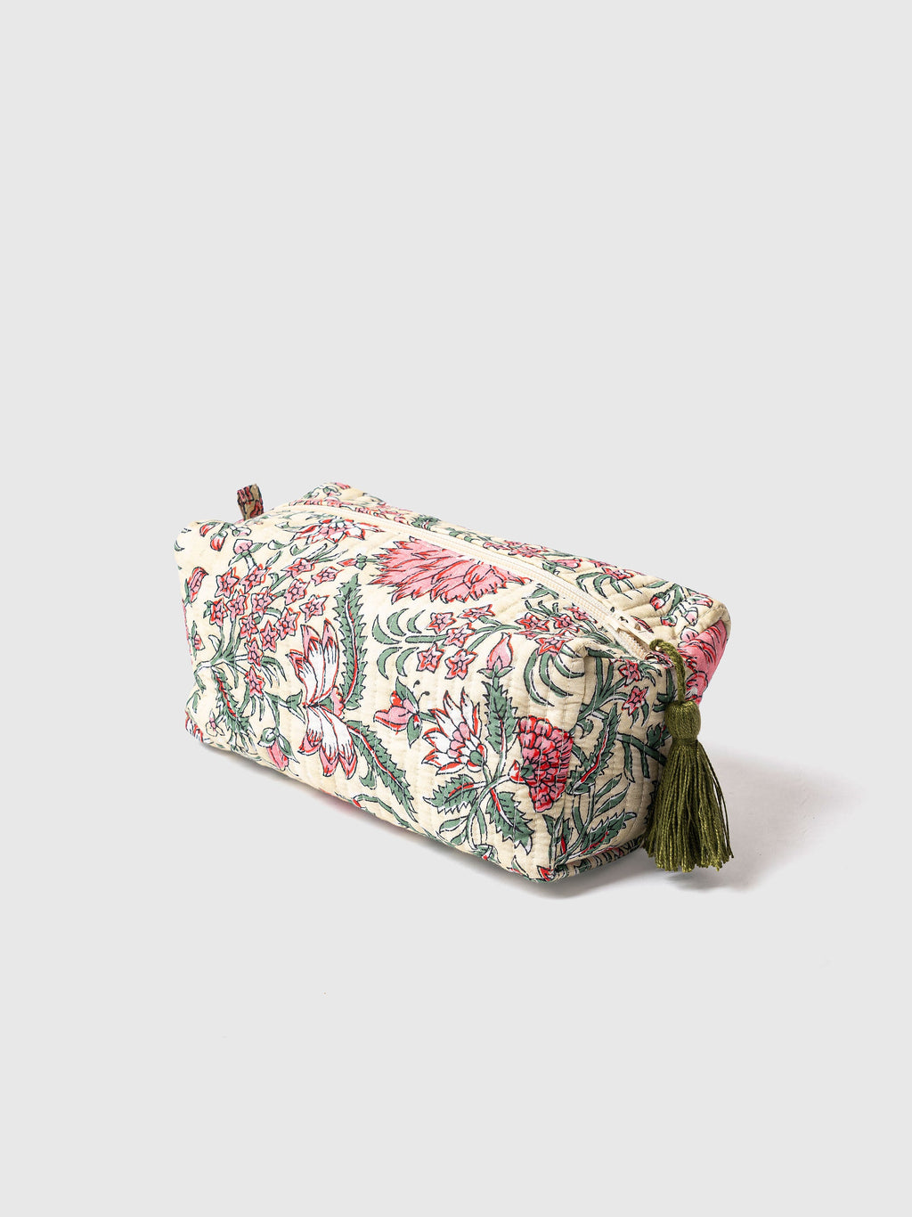 Souvenir Handmade Cotton Multipurpose Utility Pouches (Set of 2) Contrast Living