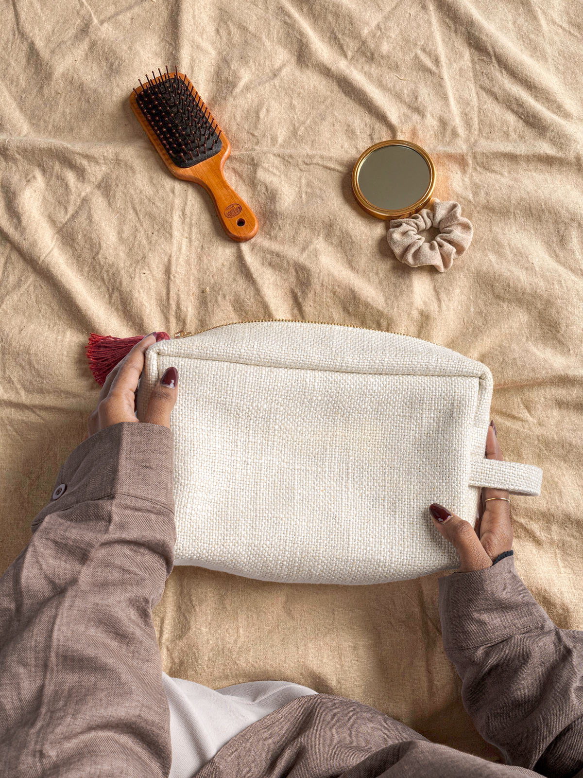 Lino Cosmetic Pouch Contrast Living