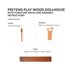 Carpenter Set For Kids Wooden Educational Pretend Play Nestasia