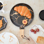Black Marble Snack Plate Nestasia
