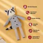 Miss Raccoon Stuffed Animal For Kids Nestasia