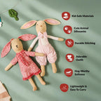 Mr And Mrs Bunny Cuddly Toy Set Of 2 Nestasia