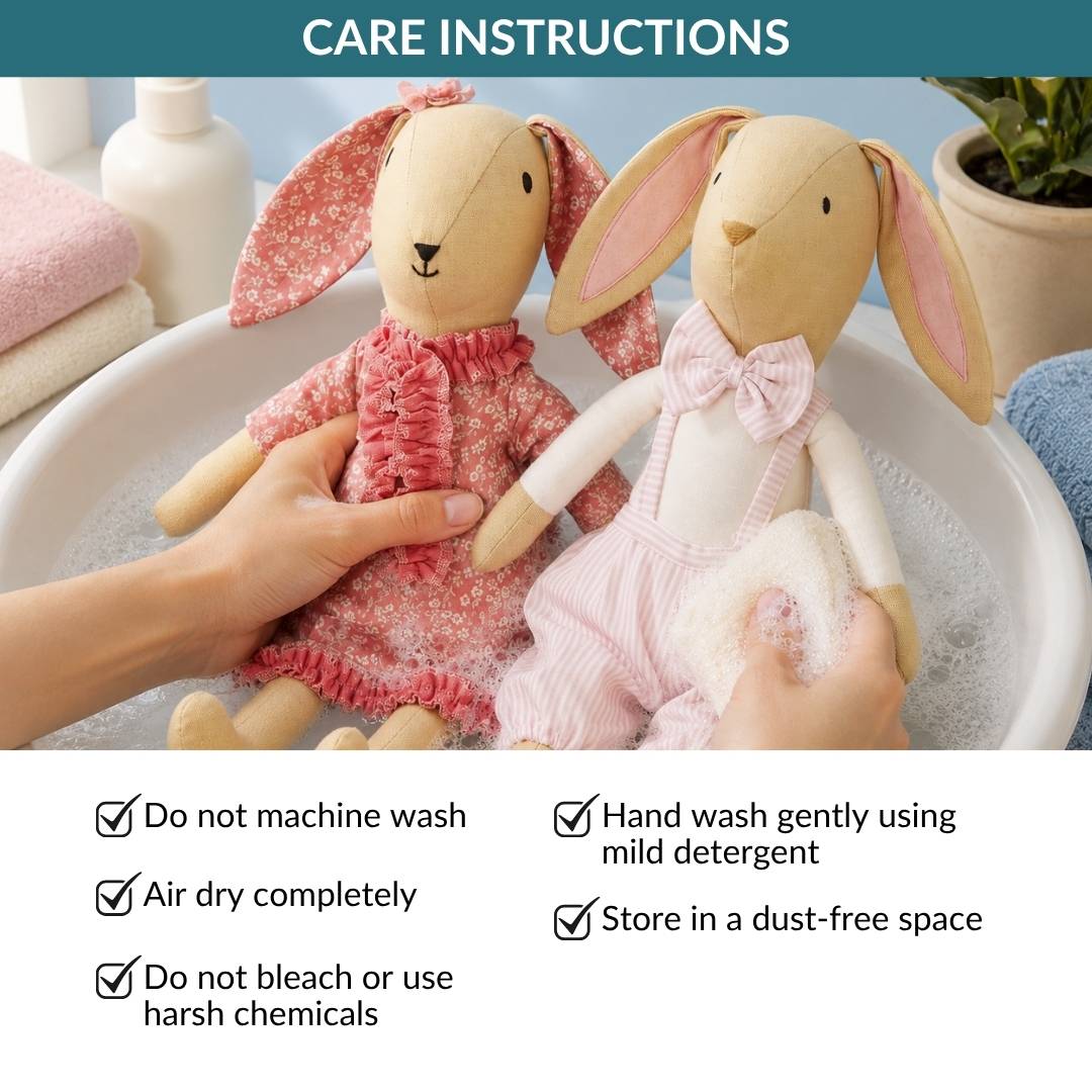 Mr And Mrs Bunny Cuddly Toy Set Of 2 Nestasia