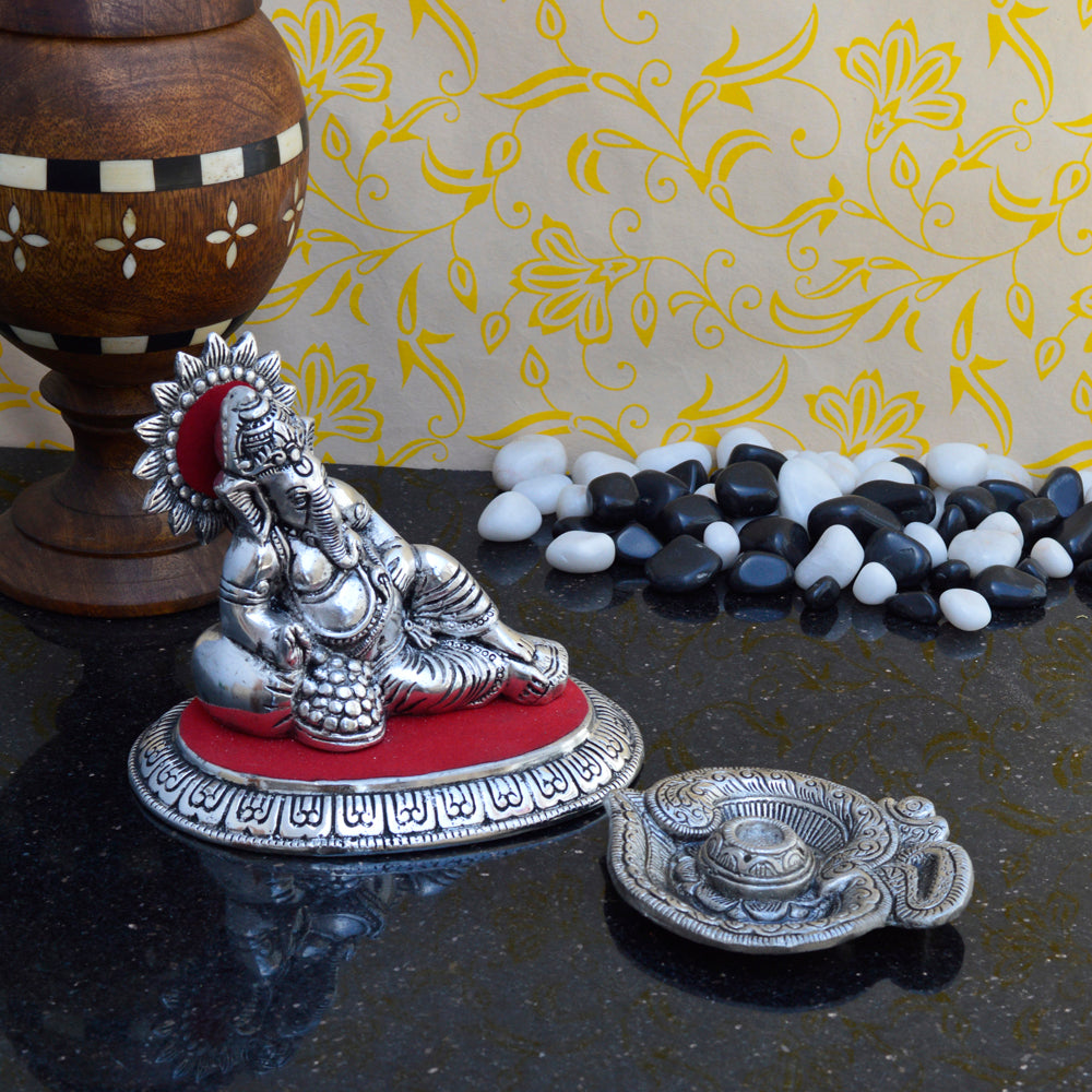 Combo Of Lord Ganesha Idol And Incense Stick Holder(Agarbatti Stand) Kafalo