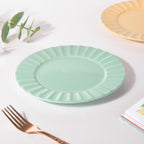 Claramay Mint Green Pastel Ceramic Snack Plate 8 Inch Nestasia